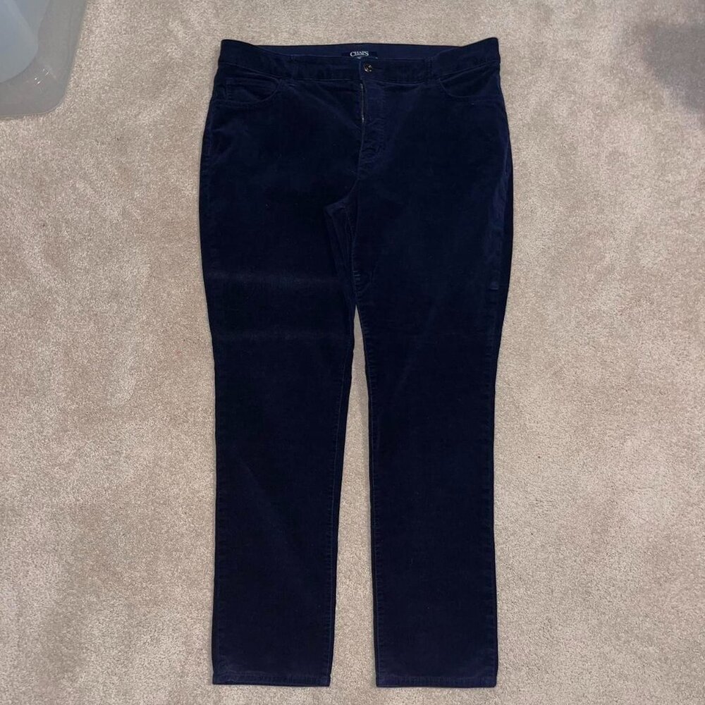 Chaps navy blue corduroy/velvet pants